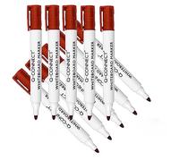 Q-Connect Drywipe Marker Pen Red (Pack of 10)