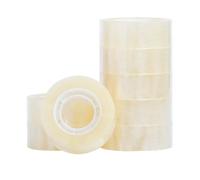 Q-Connect Easy Tear Polypropylene Tape 19mmx33m 1 Inch Core Clear (Pack of 8)