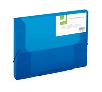 Q-CONNECT Elasticated box file, frosted - Blue