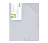 Q-Connect Elasticated Folder 3 Flap A4 Clear KF02315