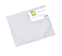 Q-Connect Elasticated Folder 3 Flap A4 Clear KF02315
