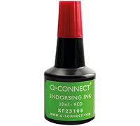 Q-Connect Endorsing Ink 28 ml Red (Pack of 10)