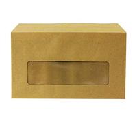 Q-Connect Envelope 89x152mm Pocket Centre Window Gummed Pk1000 -KF3431