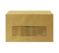 Q-Connect Envelope 89x152mm Pocket Centre Window Gummed Pk1000 -KF3431