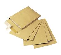 Q-Connect Envelope Gusset 305x254x25mm Peel and Seal Manilla Pack 100