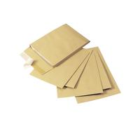 Q-Connect Envelope Gusset 305x254x25mm Peel and Seal 120gsm Manilla (Pk of 100)