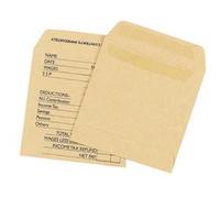 Q-Connect Envelope Wage 108x102mm Printed Self Seal 90gsm Manilla (Pack of 1000)