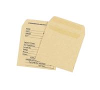 Q-CONNECT Envelope Wage 108x102mm Printed Self Seal 90gsm Manilla Pack of 1000