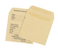 Q-CONNECT Envelope Wage 108x102mm Printed Self Seal 90gsm Manilla Pack of 1000