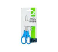 Q-Connect Ergonomic All-Purpose Scissors 130mm Stainless Steel Blades - Red/Blue Handle