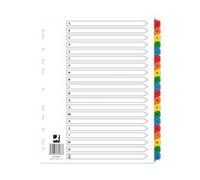 Q-Connect EW Index A-Z Reinforced Multicoloured (15 Pack) KF76986Q