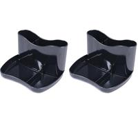 Q-Connect Executive Desk Tidy Black KF21704 (Pack of 2)