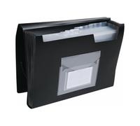 Q-Connect Expanding File KF01276 13-Pocket A4 Black