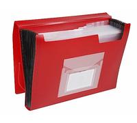 Q-Connect Expanding File 13-Pocket Red A4 KF01274