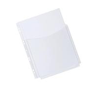 Q-Connect Expanding Punched Pocket 3/4 Length Front A4 (Pack of 5) KF00139+ Free finchley Refill Pen (7)