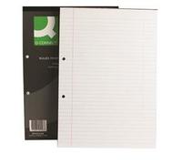 Q Connect A4 80 Leaf Refill Pad Ruled Feint and Margin 2 Hole Punched Head Bound (Pack of 10)