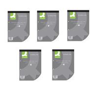 Q-Connect Feint Ruled Margin Headbound Refill Pad 200 Pages A4 (Pack of 5) KF02234