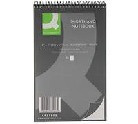 Q-Connect Feint Ruled Shorthand Notebook 160 Pages 203x127mm (20 PACK) KF31003