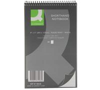 Q-Connect Feint Ruled Shorthand Notebook 160 Pages 203x127mm (20 Pack) KF31003