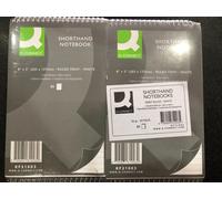 Q-Connect Feint Ruled Shorthand Notebook 160 Pages 203x127mm (20 PACK) KF31003