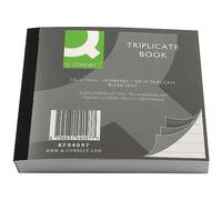 Q-Connect Feint Ruled Triplicate Book 102x127mm