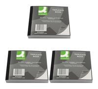 Q-Connect Feint Ruled Triplicate Book 102x127mm (Pack of 3)