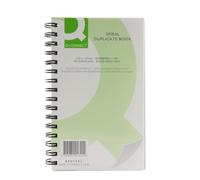 Q-Connect Feint Ruled Wirebound Duplicate Book 210 X 127 mm