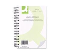 Q-Connect Feint Ruled Wirebound Duplicate Book 210x127mm