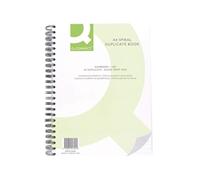 Q-Connect Feint Ruled Wirebound Duplicate Book A4 Ref KF01342