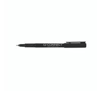 Q-Connect Finelnr Pen 0.4MM BLK PK10