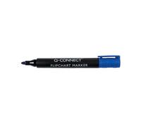 Q-Connect Flipchart Marker Bullet tip 2mm Blue Pack of 10 KF15393