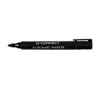 Q-CONNECT Flipchart Marker Pen KF15392 - Bullet Tip, Black - Pack of 10