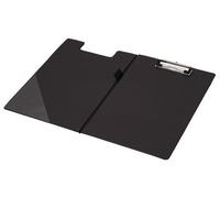 Q-Connect Foolscap/a4 Pvc Fold Over Clipboard - Black
