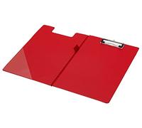 Q-Connect Foolscap/A4 PVC Fold over Clipboard - Red