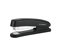 Q-Connect Full-Strip Stapler KF14207, Black, 20 Sheet Capacity, 76mm Stapling Depth, Metal Chassis with ABS Plastic Casing, Compatible with 24/6 & 26/6 Staples