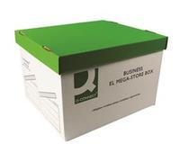Q-Connect Green and White Mega-Store Box (Pack of 10) - KF21738