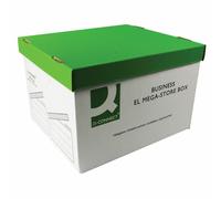 Q-Connect Green and White Mega-Store Box (Pack of 10) KF21738 Free Delivery