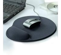 Q-Connect Gel Mouse Mat Black Ref KF02213