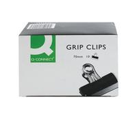 Q-Connect Grip Clip 70mm Black (Pack of 10) - KF01290