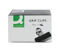 Q-Connect Grip Clip 70mm Black (Pack of 10) - KF01290