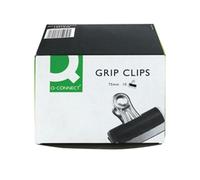Q-Connect Grip Clip 75mm Black (Pack of 10) Ref KF01291
