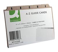 Q Connect 6x4 Inch A-Z Buff Guide Card