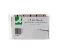 Q Connect Guidecards 5x3 A-Z Bf Pk25