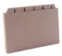 Q-Connect Guide Card 5x3 Inch A-Z Buff (Pack of 25)