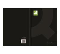 Q-Connect Hardback Casebound Notebook A5 Black 192pp Pk 3 - KF03726