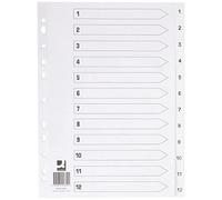 Q-Connect Index 1-12 Polyprop White