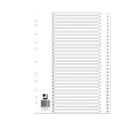Q-Connect Index 1-31 Polypropylene White (10 Pack)