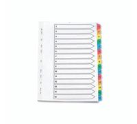 Q-Connect Index A4 Multi Pnchd Tabbd