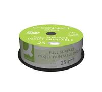 Q-Connect Inkjet Printable DVD-R Discs 16x 4.7GB Pack of 25 KF18021 KF18021