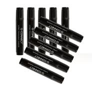 Q-Connect Jumbo Permanent Marker Pen Chisel Tip KF00270 - Black, Pack of 10